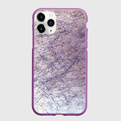 Чехол iPhone 11 Pro матовый Неразбериха в рисунке, цвет: 3D-фиолетовый