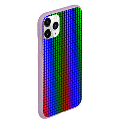 Чехол iPhone 11 Pro матовый Multicolored texture, цвет: 3D-сиреневый — фото 2