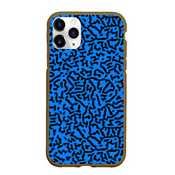 Чехол iPhone 11 Pro матовый Абстрактный паттерн - минимализм, цвет: 3D-коричневый