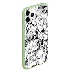 Чехол iPhone 11 Pro матовый Исигами Сенку - Доктор Стоун, цвет: 3D-салатовый — фото 2