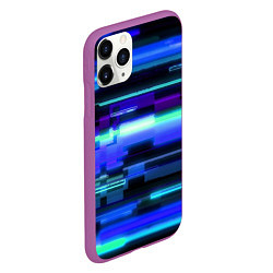 Чехол iPhone 11 Pro матовый Модные помехи, цвет: 3D-фиолетовый — фото 2