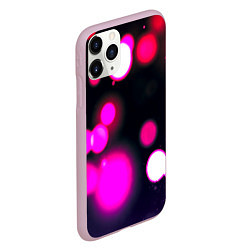 Чехол iPhone 11 Pro матовый Розовые блики света, цвет: 3D-розовый — фото 2
