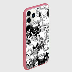Чехол iPhone 11 Pro матовый Кацуки Бакуго - Моя геройская академия, цвет: 3D-малиновый — фото 2