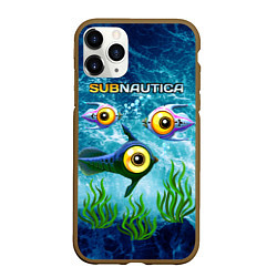 Чехол iPhone 11 Pro матовый Subnautica, цвет: 3D-коричневый