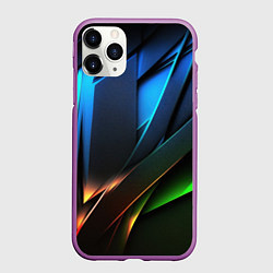 Чехол iPhone 11 Pro матовый Gamer background, цвет: 3D-фиолетовый