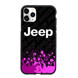 Чехол iPhone 11 Pro матовый Jeep pro racing: символ сверху