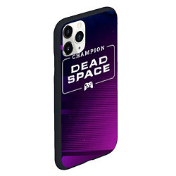 Чехол iPhone 11 Pro матовый Dead Space gaming champion: рамка с лого и джойсти, цвет: 3D-черный — фото 2