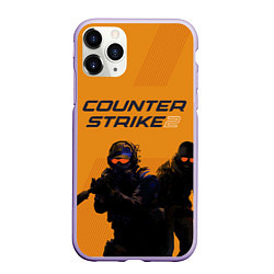 Чехол iPhone 11 Pro матовый Counter Strike 2, цвет: 3D-светло-сиреневый