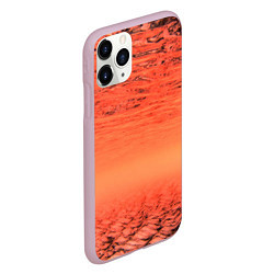 Чехол iPhone 11 Pro матовый Огненные осколки, цвет: 3D-розовый — фото 2