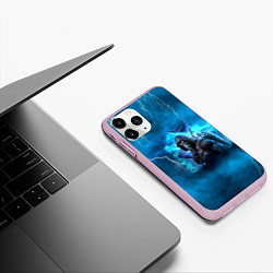 Чехол iPhone 11 Pro матовый Stalker sky art blue, цвет: 3D-розовый — фото 2