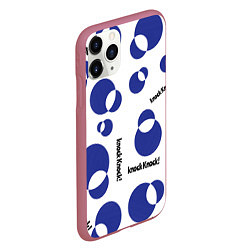 Чехол iPhone 11 Pro матовый Геометрия фигуры, цвет: 3D-малиновый — фото 2