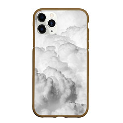 Чехол iPhone 11 Pro матовый Пористые облака, цвет: 3D-коричневый