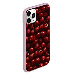 Чехол iPhone 11 Pro матовый Сочная текстура из вишни, цвет: 3D-розовый — фото 2