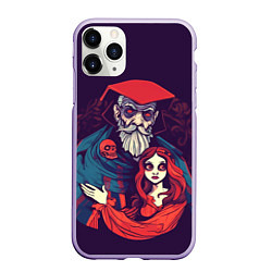 Чехол iPhone 11 Pro матовый Девушка и злой колдун, цвет: 3D-светло-сиреневый