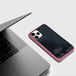 Чехол iPhone 11 Pro матовый Картография, цвет: 3D-малиновый — фото 2