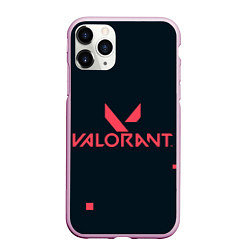 Чехол iPhone 11 Pro матовый Valorant игрок, цвет: 3D-розовый