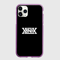 Чехол iPhone 11 Pro матовый Yanix надпись, цвет: 3D-фиолетовый