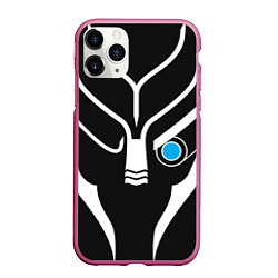 Чехол iPhone 11 Pro матовый Mass Effect Garrus Art, цвет: 3D-малиновый