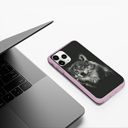 Чехол iPhone 11 Pro матовый Серый волчок, цвет: 3D-розовый — фото 2