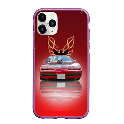 Чехол iPhone 11 Pro матовый Американский спорткар Pontiac Firebird