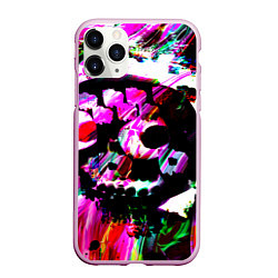 Чехол iPhone 11 Pro матовый Парень в Черной маске, цвет: 3D-розовый