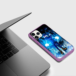 Чехол iPhone 11 Pro матовый Магическая Битва Фушигуро Мегуми, цвет: 3D-фиолетовый — фото 2