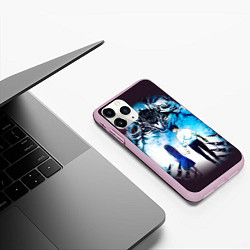 Чехол iPhone 11 Pro матовый Магическая битва проклятие, цвет: 3D-розовый — фото 2