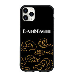 Чехол iPhone 11 Pro матовый DanMachi anime clouds, цвет: 3D-черный