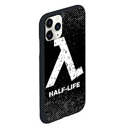 Чехол iPhone 11 Pro матовый Half-Life с потертостями на темном фоне, цвет: 3D-черный — фото 2