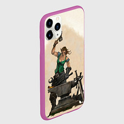 Чехол iPhone 11 Pro матовый Fable II Кувалда, цвет: 3D-фиолетовый — фото 2