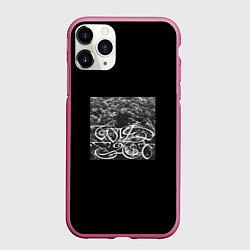 Чехол iPhone 11 Pro матовый Saluki - wild east, цвет: 3D-малиновый