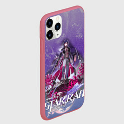 Чехол iPhone 11 Pro матовый Блэйд из хонкай стар рейл, цвет: 3D-малиновый — фото 2