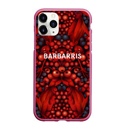 Чехол iPhone 11 Pro матовый Барбарис, цвет: 3D-малиновый