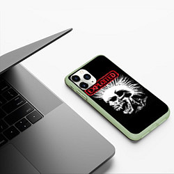 Чехол iPhone 11 Pro матовый Exploited - панк, цвет: 3D-салатовый — фото 2