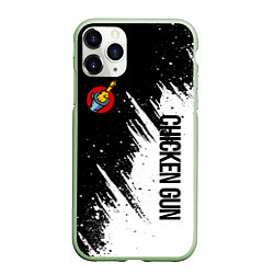 Чехол iPhone 11 Pro матовый Chicken gun - белая краска