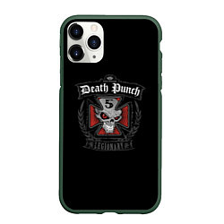 Чехол iPhone 11 Pro матовый Five Finger Death Punch legionary, цвет: 3D-темно-зеленый