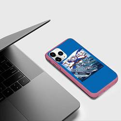 Чехол iPhone 11 Pro матовый Тихоокеанский флот - ТОФ, цвет: 3D-малиновый — фото 2