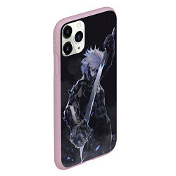 Чехол iPhone 11 Pro матовый Metal Gear Rising - В дыму, цвет: 3D-розовый — фото 2