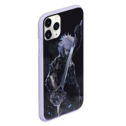 Чехол iPhone 11 Pro матовый Metal Gear Rising - В дыму, цвет: 3D-светло-сиреневый — фото 2