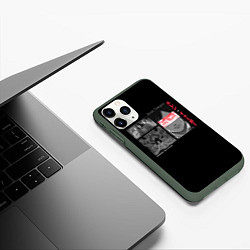 Чехол iPhone 11 Pro матовый Эрен Йегер - Атака титанов, цвет: 3D-темно-зеленый — фото 2