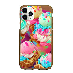 Чехол iPhone 11 Pro матовый Сладкая жизнь, цвет: 3D-коричневый