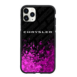 Чехол iPhone 11 Pro матовый Chrysler pro racing: символ сверху, цвет: 3D-черный