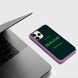 Чехол iPhone 11 Pro матовый Чит-код motherlode, цвет: 3D-фиолетовый — фото 2