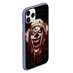 Чехол iPhone 11 Pro матовый Bloody clown, цвет: 3D-серый — фото 2