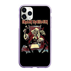 Чехол iPhone 11 Pro матовый Iron Maiden - судья, цвет: 3D-светло-сиреневый