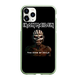 Чехол iPhone 11 Pro матовый Iron Maiden - the book of souls, цвет: 3D-салатовый