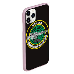 Чехол iPhone 11 Pro матовый Снайпер, цвет: 3D-розовый — фото 2