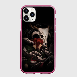 Чехол iPhone 11 Pro матовый Элиас и Тисэ, цвет: 3D-малиновый