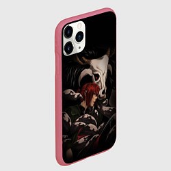 Чехол iPhone 11 Pro матовый Элиас и Тисэ, цвет: 3D-малиновый — фото 2