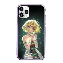 Чехол iPhone 11 Pro матовый Принцесса Зельда - Легенды о Зельде, цвет: 3D-светло-сиреневый
